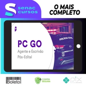 PC-GO (Agente e Escrivão) Pacote Completo - 2022 (Pós-Edital) - Estratégia Concursos