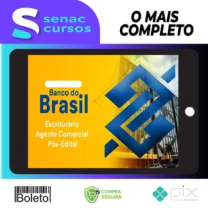 Pacote - Banco do Brasil (Escriturário - Agente Comercial) Pacote Completo - 2023 - Estratégia Concursos