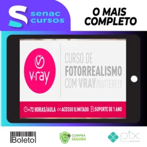 Curso Fotorrealismo com Vray Butterfly - Thi Lima