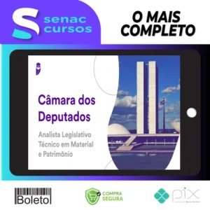 Pacotaço Câmara dos Deputados (Analista Legislativo: Técnico em Material e Patrimônio) 2023 Pré-Edital - Estratégia Concursos