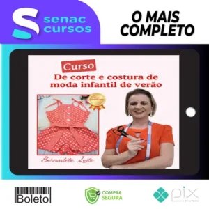 Corte e Costura de Moda Infantil de Verão - Bernadete Leite