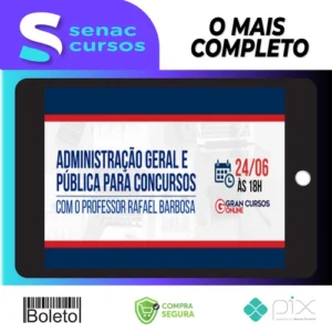 Administração Geral e Pública Para Concursos - Gran Cursos Online