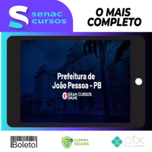 Prefeitura de João Pessoa PB: Farmacêutico (Pós Edital) - Gran Cursos Online