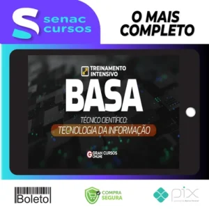 BASA: Tecnologia da Informação + Treinamento Intensivo (Pós-Edital) - Gran Cursos Online