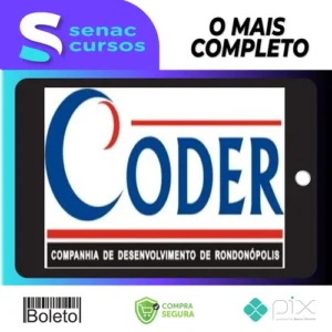 CODER: RondonópolisMT - Auxiliar de Escritório em Geral (Pós-Edital) - Gran Cursos Online