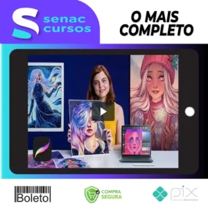 Retrato de Personagens Femininas com Procreate - Natália Dias