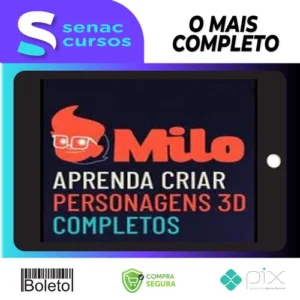 Milo: Aprenda a Criar Personagens 3D Completos - Mascoteria School