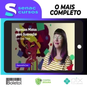 Técnicas Mistas Para Ilustração - Gabi Tozati