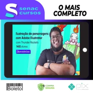 Crehana: Ilustração de Personagens com Illustrator - Thunder Rockets