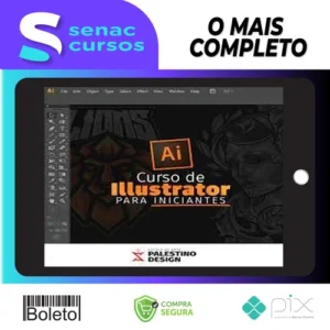 Curso de Adobe Illustrator (Básico ao Avançado) - Palestino Designer