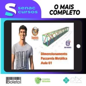 Dimensionamento de Passarela Metálica 25M - Ítallo Bernardo