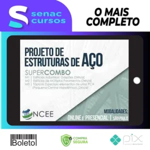 Projeto de Estruturas de Aço (Super Combo M1+M2+M3) - Ncee
