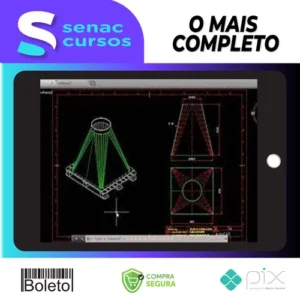 Traçado de Caldeiraria Essencial CAD 2D e 3D - Render