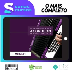 Curso de Acordeon Intermediário: Vol. 3 - Paulinho Marques
