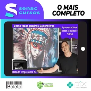 Como fazer Quadros Decorativos Usando Impressora A4 - Moacir Quadri