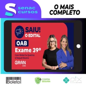 1ª Fase OAB XXXIX 39º Exame: Preparação Total - Gran Cursos Online